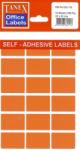 Tanex Etichete autoadezive color, 12 x 30 mm, 150 buc/set, TANEX - orange fluorescent (TX-OFC-116)