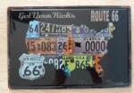  fém kép route 66 USA