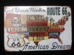  Fém kép: ROUTE 66