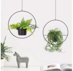 ASIR GROUP KÉSZLET 2x Függő virágcserép 25cm/30cm fém 968HBR1120 (AS1439)