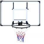 Action One Panou de baschet cu inel si amortizor, Action One, 120 x 80 cm, Transparent