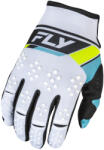 FLY RACING Kinetic Prix Kesztyűk - Fehér/Fekete/Kiemelten Látható FLY Sisakok és ruházat Kesztyű