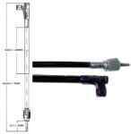 Standard Parts Sebességmérő kábel Sym Fiddle 2 / 3 50 / 125 Standard Parts Futómű és fék alkatrész Fékbowden