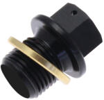 TECNIUM olajleeresztő csavar - Alumínium fekete M8x1, 25x35 TECNIUM Motor alkatrészek Olajfilter, olajpumpa