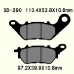 Wesrah VD-290 fékbetét Wesrah Futómű és fék alkatrészek Fékbetétek (tárcsafék)