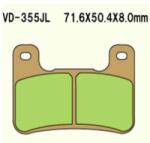 Wesrah VD-355RJL első fékbetét Wesrah Futómű és fék alkatrészek Fékbetétek (tárcsafék)