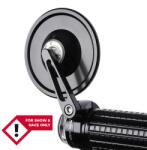 MOTOGADGET Mo. View Spy, üveg nélküli kormányvég tükör, kerek, fekete, E-jelölés nélkül MOTOGADGET Kormány és tartozékai Tükör Tükrök (tuning)