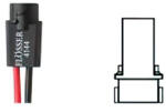 Flösser Izzó foglalat Flösser 12V W2x4.6D - kábellel Flösser Elektronika Lámpa, fényszóró, index Izzó