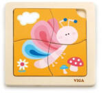 Viga Toys Puzzle 4 db-os (pillangó) fából (4231-E)