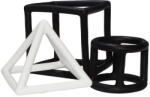 Label Label Label-Label -Szilikon geometrikus formák rágóka - Fekete&fehér (LLST-15317)