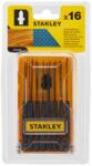 STANLEY STA28160-XJ Dekopír fűrészlap készlet fához és fémhez HCS-HSS, T rögzítés, 16 db (STA28160-XJ)
