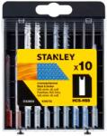 STANLEY STA28020-XJ Dekopír fűrészlap készlet fához és fémhez HCS-HSS, U rögzítés, 10 db (STA28020-XJ)