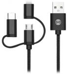 Forever Cablu 3IN1 USB-LIGHTNING-UCB-C-MICRO USB 1M 1.5A - negru Forever T_01626 (T_01626)