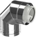 Bosch 80/125 rozsdamentes könyök 87° ( 7738112700 ) (7738112700)