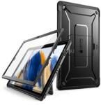SUPCASE Samsung Tab A11 Plus LTE SUPCASE UNICORN BEETLE PRO műanyag telefonvédő 360°-os védelem, műanyag előlap, FEKETE (GP-153310) (GP-153310)
