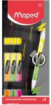 Maped Fluo Peps Duo 1-5 mm Szövegkiemelő készlet - Vegyes színek (3 db/csomag) (734127) (734127)