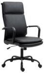 Kring irodai szék, PU, forgó, állítható magasságú, dönthető, fekete (6018H)