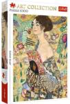 Trefl 1000 db-os Art puzzle - Hölgy legyezővel, Klimt (93756) (93756)