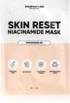 breakout + aid Skin Reset Niacinamide Mask arcmaszk niacinamiddal 34 g