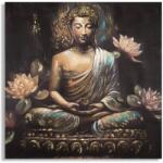 Mauro Ferretti Tarka díszítőfestmény fenyőfából és vászonból, 100x3x100 cm, Buddha Mauro Ferretti (032359000A)