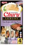 Inaba Foods Churu Luxury Recompensa Cremoasa Reteta Cu Ton Si Creveti King, 4 x 14 g