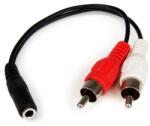 StarTech StarTech. com 0.152m 3.5mm - 2xRCA m/f audio kábel 0, 152 M Fekete (MUFMRCA)