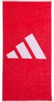 Adidas Strandtörölköző, Adidas, logóval, 100% pamut, 100x50 cm, piros+fehér (9548)