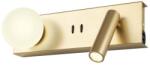 Redo Group 01-4661 - Aplică de perete NORMA LED/5W/230V + LED/3W CRI 90 USB, aurie (UN2010)