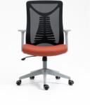 Kring Athos irodai szék, háló/PU, állítható magasságú, fekete/narancs (8330H)