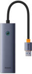 Baseus UltraJoy 4 az 1-ben Hub USB-A+4xUSB 3.0 (űrszürke) (B0005280A813-02) - scom