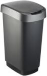 Rotho beltéri szemetes, 50L, Fekete/Szürke