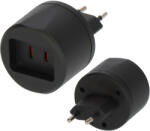 Brennenstuhl Utazó adapter USA - Euro 2, 5A automata biztosíték (1508500010)