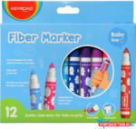 Keyroad Rostirón, filctoll készlet, 5 mm, 12 db/bliszter, Keyroad Jumbo, vegyes színek (54313) - nyomtassotthon