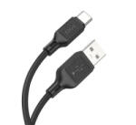hoco. X90 adatkábel (USB - Type-C, 3A, 100cm) FEKETE (X90_USB_TYPE-C_B) (X90_USB_TYPE-C_B)