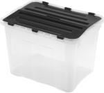 Heidrun Dragon Box átlátszó tárolódoboz 42L Classic fekete (401652)