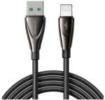 JOYROOM pioneer adatkábel, usb - lightning, 3a, 120cm, gyorstöltő, cipőfüző, fekete, kompatibilis: Apple IPAD 2 / iPhone 5S / IPAD mini 2 (SA31-AL3L)