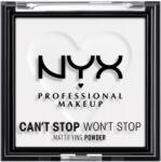 NYX Professional Makeup Can't Stop Won't Stop Mattifying Powder 11 Translucent púder, 6 g