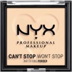 NYX Professional Makeup Can't Stop Won't Stop Mattifying Powder 01 Fair 6 g