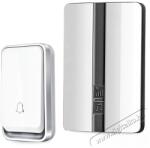  Verk 01701 Wireless doorbell IP44, receiver, remote control, 150 m, white
