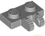 LEGO® Alkatrészek (Pick a Brick) Világos kékes-szürke 1X2 Lapos Elem Fogas Csatlakozóval 4515341 (4515341)