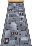 Print Traversa Print Dekart, Tesatura Plata, Latime 2m, Marime 200 x 600 cm, Gri, Festonata Surfilata Tivita, Antialergica, Polipropilena, Living, Dormitor, Coridor, Hol Covor