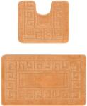 Ethnic Set 2 Covorase Baie Ethnic 2589, Marimi 50 x 80 40 x 50 cm, Bej, Antiderapant, Antialergic, Polipropilena Covor