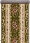 LOTOS Traversa Lotos 535-310, Latime 1.2m, Marime 120 x 700 cm, Verde, Inaltime Fir 8 mm, Festonata Surfilata Tivita, Antialergica, Polipropilena, Manastire, Biserica, Altar, Naos, Pronaos Covor