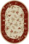 LOTOS Covor Oval Lotos 551-120, Marime 60 x 110 cm, Crem, Rosu, Inaltime Fir 8 mm, Antialergic, Polipropilena, Living, Dormitor, Sufragerie, Birou Covor