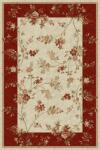 LOTOS Covor Lotos 551-120, Marime 80 x 150 cm, Crem, Rosu, Inaltime Fir 8 mm, Antialergic, Polipropilena, Living, Dormitor, Sufragerie, Birou Covor