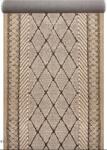 Fashion Traversa Fashion 32009-120, Inaltime Fir 12 mm, Latime 1m, Marime 100 x 800 cm, Crem, Maro, Festonata Surfilata Tivita, Antialergica, Polipropilena, Living, Dormitor, Coridor, Hol Covor