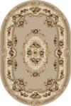 LOTOS Covor Oval Lotos 575-110, Marime 200 x 300 cm, Bej, Inaltime Fir 8 mm, Antialergic, Polipropilena, Living, Dormitor, Sufragerie, Birou Covor