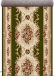 LOTOS Traversa Lotos 574-310, Inaltime Fir 8 mm, Latime 1m, Marime 100 x 700 cm, Crem, Verde, Festonata Surfilata Tivita, Antialergica, Polipropilena, Living, Dormitor, Coridor, Hol Covor