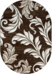 Luna Covor Oval Luna 1833-12, Marime 140 x 200 cm, Maro, Inaltime Fir 6 mm, Antialergic, Polipropilena, Living, Dormitor, Sufragerie, Birou Covor