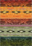 Kolibri Covor Ethnic 11330-130, Marime 120 x 170 cm, Portocaliu, Verde, Inaltime Fir 10 mm, Antialergic, Polipropilena, Living, Dormitor, Sufragerie, Birou Covor